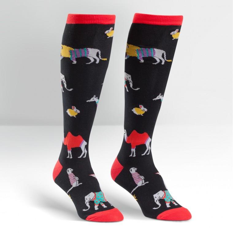 Sweater Safari - Women's Knee High Socks - Sock It To Me