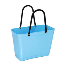 Load image into Gallery viewer, Small Light Blue Hinza Bag - Green Plastic
