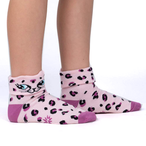 Check Meowt - Kids Turn Cuff Socks - Sock It To Me
