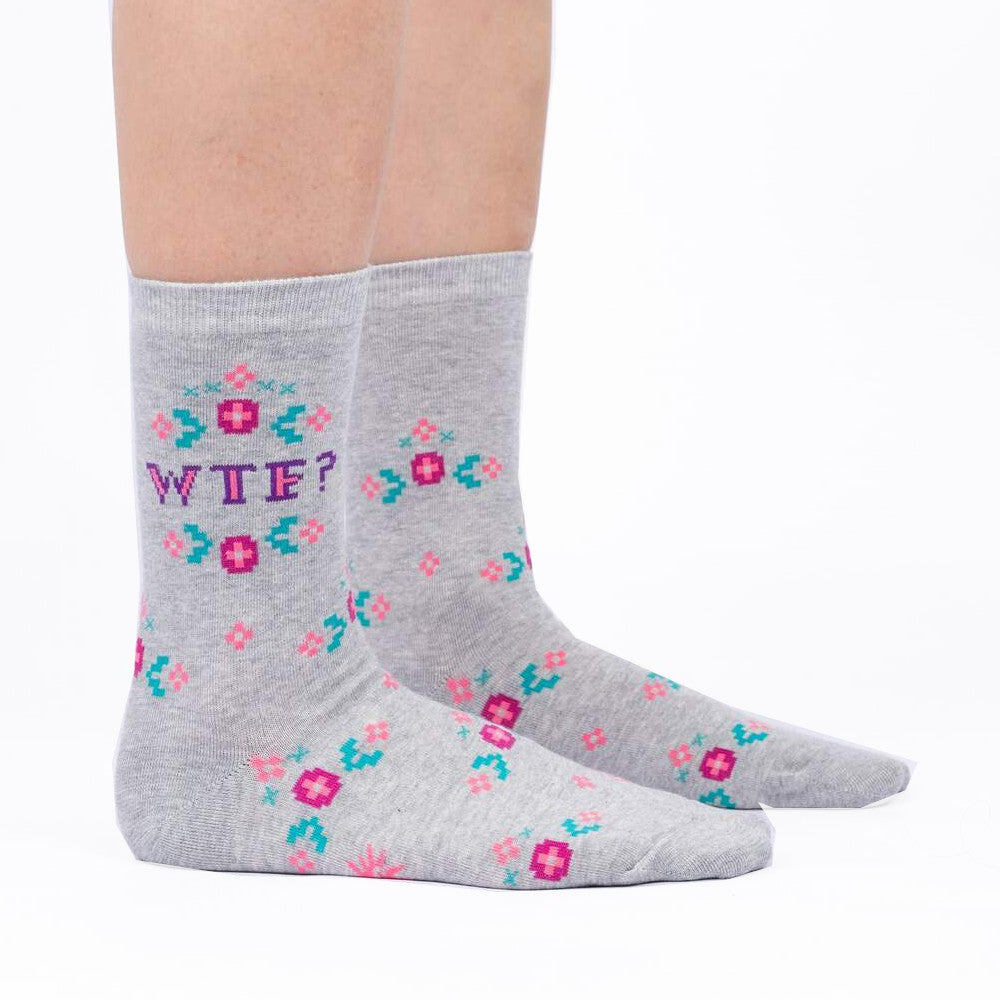WTF - Women's Crew Socks - Sock It To Me